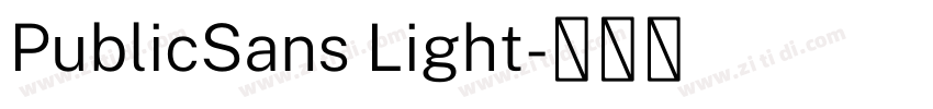 PublicSans Light字体转换